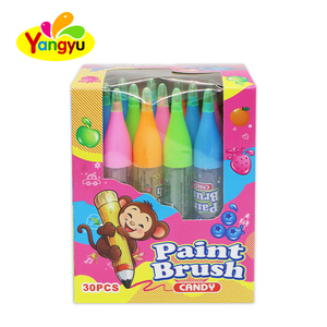 Stylo-pinceau Halal en forme de confiture de fruits liquide, bonbons colorés assortis, boîte de présentation 30 pièces, collations pour enfants - Product Image 5