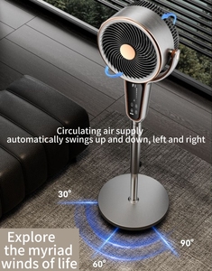 Smart APP/Voice/Remote Control Brushless Metal Stand Fan Adjustable Height Aromatherapy 24H <b>Timer</b> Pedestal Air Circulator Air Ci - Product Image 2