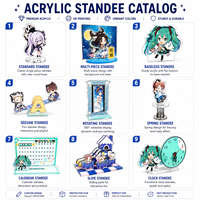 Support de ruban adhésif en acrylique découpé au laser/CNC avec impression UV motif dessin animé mignon, présentoir de rangement personnalisé pour ruban Washi, idéal pour les articles d'anime