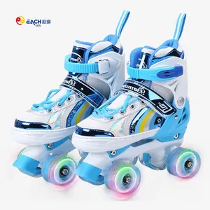 Setiap Siap untuk Dikirim Sepatu Roda Berkedip Sepatu Roda Kedelai Luna 4 Roda Quad Sepatu Roda Disesuaikan untuk Membeli untuk Anak-anak