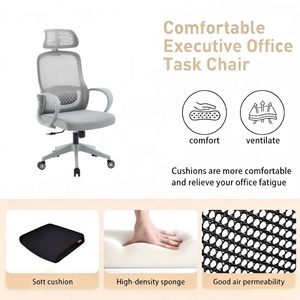 Chaise de bureau ergonomique en métal et acier, design moderne, avec appui-tête réglable, pivotante, réglable en hauteur, en tissu maillé confortable, idéale <span class=keywords><strong>pour</strong></span> <span class=keywords><strong>les</strong></span> <span class=keywords><strong>enseignants</strong></span> - Product Image 3