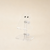 Support de téléphone et tablette en acrylique œil de chat, faible MOQ, logo personnalisé 180 °   Support de bureau pliable et réglable pour la décoration de bureau