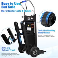 Chariot à main électrique robuste YCMG 110V pour escaliers, capacité 300 kg, chariot à chenilles alimenté par batterie pour le déplacement d'appareils électroménagers