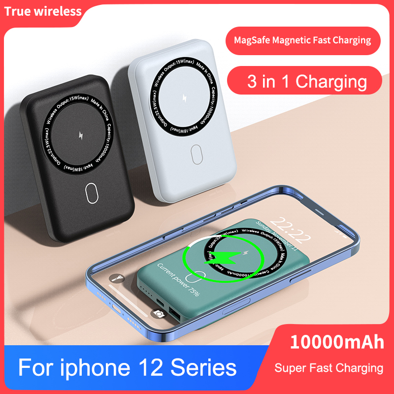 Portable 22.5W Fast Charging PD QC Small Mobile Powerbank 10000mAh 15W Magnetic Wireless Power banks