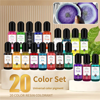 Pigment inorganique mica de 30 couleurs pour résine époxy, haute concentration, résistant aux UV, facile à mélanger, pour projets de coulée profonde et d'art des ongles