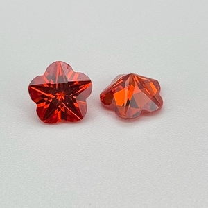 HQ GEMS 3X3-12X12mm Forma de cinco flores Circonita cúbica Corte facetado 5A Piedra preciosa colorida Rosa Flores de circonita cúbica - Product Image 5