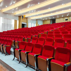 학교 호텔 병원 사용을위한 필기판이있는 도매 강당 극장 가구 패브릭 의자 - Product Image 2