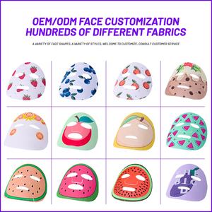 Pasokan pabrik masker lembaran wajah pola cetak semangka lucu kustom - Product Image 3