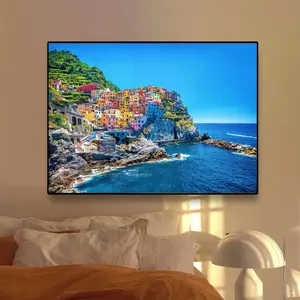 ภาพวาดบนผ้าใบลาย<span class=keywords><strong>วิว</strong></span>ชายหาดฮาวาย ภาพพระอาทิตย์ตกดิน ทะเล<span class=keywords><strong>สี</strong></span>ทอง ภาพต้นปาล์มเขตร้อน <span class=keywords><strong>โปสเตอร์</strong></span>ศิลปะติดผนัง ภาพวิวธรรมชาติ ของตกแต่งบ้าน - Product Image 1