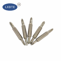 LXD Source Factory Embout de tournevis double extrémité en acier S2 de 52 mm PH1-PH2 nickelé, accessoires pour outils électriques
