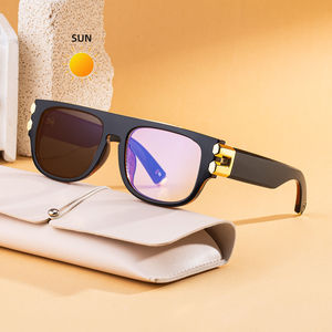 Lunettes de soleil photochromiques à monture carrée Sunshine pour femmes, protection UV400, monture en plastique et métal, pare-soleil de classe 2 - Product Image 4