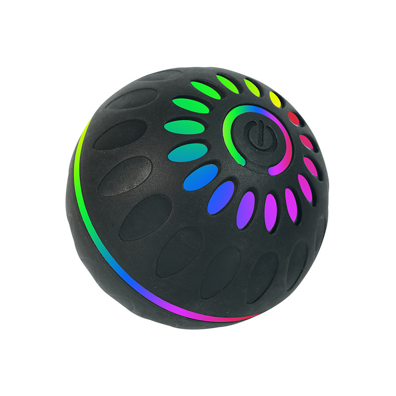 Balle intelligente colorée pour chien [Noir] 6,5 cm de diamètre