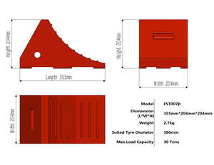 Оригинальные колёсные упоры-блокираторы из пенополиуретана для автомобилей - Product Image 3