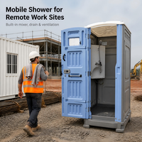 Unité de douche et de toilettes portable pour les chantiers de construction et les activités en plein air, unité de salle de bain préfabriquée
