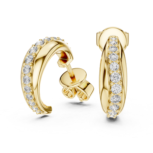 Pendientes de Diamantes Cultivados en Laboratorio, Joyería de Diseño Elegante, Accesorio Brillante y Elegante - Product Image 2