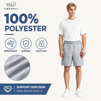 Shorts de randonnée pour hommes en gros, taille à cordon de serrage, poche latérale zippée, séchage rapide, respirants, pour activités de plein air, service OEM personnalisé