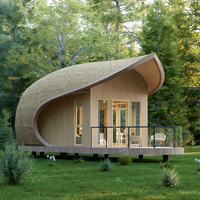 Maisons de vacances Maison préfabriquée prête à l'emploi avec 1 chambre à coucher Maisons modulaires préfabriquées Maison conteneur Capsule