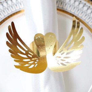 50 Stück Goldblätter Serviettenhalter Reflektierende Goldblatt-förmige Papier-Serviettenringe für Dinner-Partys und Festliche Tischdekoration - Product Image 4