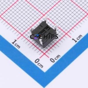 TS013-CBW1EH5.5 Tactile Switch Through hole-4P,6x6mm Switch Single Pole Single Throw Round Button 1.8N Through Hole - Product Image 2