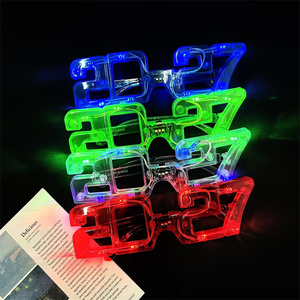 Gafas LED Luminosas 2027 de Año Nuevo, Adornos Fotográficos Cuadrados, Gafas LED Luminosas <span class=keywords><strong>con</strong></span> Número Iluminado - Product Image 6