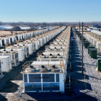 Conteneur de minage Bitcoin Drolin Box 40 pieds à refroidissement par air, ferme de 290 miniers T21 avec solution d'armoire électrique triphasée
