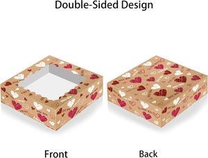 Boîtes de friandises pour la Saint-Valentin, boîte en papier transparente pour fête d'amour de la Saint-Valentin, boîte cadeau en papier en forme de cœur pour la Saint-Valentin - Product Image 4