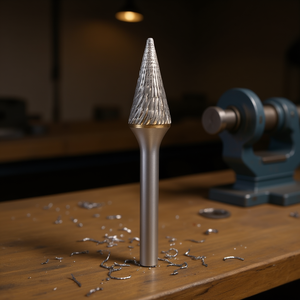 Fresa Rotativa Cónica TTAKE de Carburo Sólido, 12.7 mm de Diámetro, 22 mm de Longitud, Vástago de 6 mm para Corte y Modelado de Precisión - Product Image 3