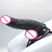 Dildo realista de 23 cm con cinturón, juguete sexual de plástico para lesbianas, consolador con correa para mujeres