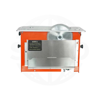 Scie à table électrique portable double 220V, style horizontal, avec table coulissante et pliable pour le travail du bois, dotée d'un moteur central