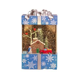 Sac cadeau de Noë<span class=keywords><strong>l</strong></span> boîte à musique lumière neige fenêtre habiller maison enfants boule de cristal - Product Image 5