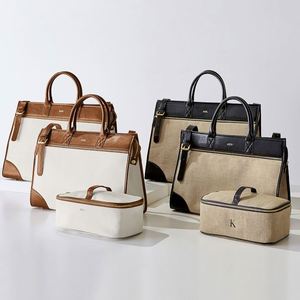 Ensemble de trousses de maquillage de voyage en toile de haute qualité avec fermeture éclair, vente en gros - Product Image 4