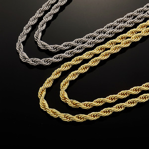 Pulsera de Cadena Trenzada de Acero Inoxidable Estilo Europeo y Americano para Hombre, Cuerda con Botones de Moda, Titanio - Product Image 1