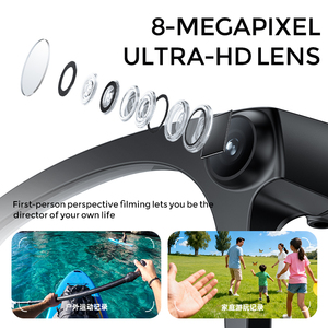 Lunettes intelligentes avec commande vocale IA, caméra HD 8MP, traduction en temps réel 1080p et assistant IA, autonomie de 10 heures. - Product Image 3