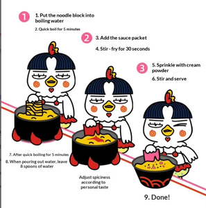 <span class=keywords><strong>Ramen</strong></span> Picante de Pollo Estilo Coreano Buldak, Sabor Suave a <span class=keywords><strong>Carbonara</strong></span>, 650g, Listo para Enviar, Estándar Global - Product Image 6