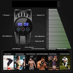 Pistola professionale di massaggio diretto della fabbrica l'altro massaggiatore vibrante elettrico del corpo per la circolazione del sangue che mette a fuoco sulla parte posteriore e sul collo - Product Image 2