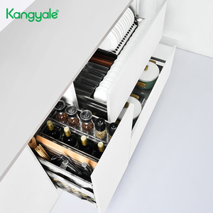 Kangyale Kitchen Cabinet Cutlery Organizer <strong>Drawer</strong> Kitchen <strong>Pull</strong> <strong>Out</strong> Dish <strong>Drawer</strong> Basket 2 Tier Sliding Cutlery <strong>Storage</strong> <strong>Drawer</strong> - Product Image 5