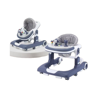 Trotteur pliable 4 en 1 de haute qualité avec musique nouveau design poussette multifonctionnelle pour bébé