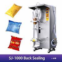 Machine d'emballage automatique de sachets d'eau SJ-1000, machine de remplissage et de scellage de sachets de liquides pour la sauce soja, le vinaigre, le lait