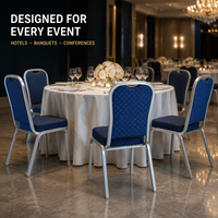 Chaises de banquet en métal de haute qualité pour événements, chaises de mariage empilables en fer rouges, utilisées dans les hôtels et pour l'extérieur, pour les écoles