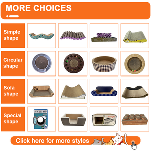 Scratcher per gatti inclinati giocattolo in carta ondulata a forma di triangolo letto per gatti - Product Image 5