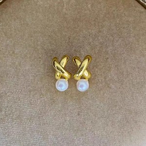22417 Accessoires de bijouterie DIY en argent, plateau vide pour boucles d'oreilles en argent S925 avec perles de 5-8 mm, apprêts de bijouterie tendance, taille 25 mm - Product Image 1