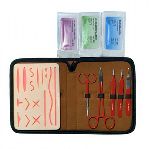 Plaies multiples Ressources pédagogiques Kit de pratique pour la pratique de la suture Coussinet cutané pour la formation des étudiants en médecine Coussinet de suture Instruments médicaux - Product Image 1