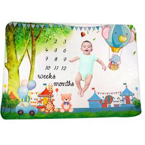 Xinlida Luxury Calloo Circle coperta mensile per pietre miliari per bambini di alta qualità per sfondo fotografico - Product Image 3