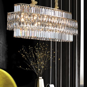 <span class=keywords><strong>Lampadario</strong></span> rettangolare <span class=keywords><strong>in</strong></span> <span class=keywords><strong>ferro</strong></span> <span class=keywords><strong>battuto</strong></span> 80cm <span class=keywords><strong>lampadario</strong></span> di cristallo di illuminazione per ristorante ovale bronzo moderno ciondolo di illuminazione - Product Image 4