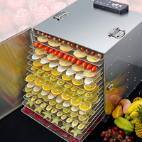 Rvs Fruit Droger En Groente Gedroogd Vlees Ontwatering Air Droogmachine Voedsel Drogen Machine