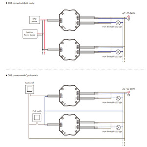 Nuevo DALI <span class=keywords><strong>2</strong></span> Certified DH-B DALI DT7 AC 100-240VAC 1CH 8A DALI AC Relay <span class=keywords><strong>Unit</strong></span> 1 Channel Adecuado para dispositivos de 240V para luz LED - Product Image 4