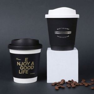 Gobelets en papier personnalisés avec logo, 8/10/12/16 oz, à double paroi, écologiques, biodégradables, recyclables, de qualité alimentaire, en pâte de bois, 90 mm, pour café - Product Image 3