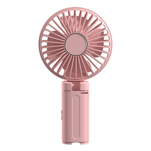 Ventilateur portable rechargeable mini pliable rose à clipser pour bureau et voyage, moteur DC, fonctionne sur batterie - Product Image 1