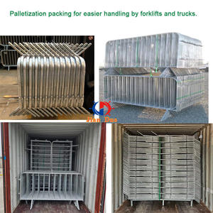 Barrière de contrôle des foules en acier Panneau de sécurité de sécurité routière extérieure pour événements et rassemblements publics - Product Image 6