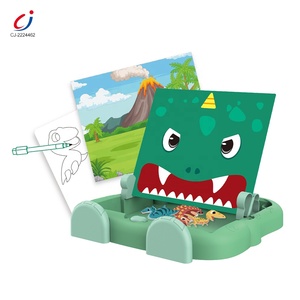 Chengji 2 In 1 Puzzel Speelgoed Dinosaurus Tekenen Magnetisch Bord Spelen Kinderen Plastic Magnetische Creativiteit Tekentafel Voor Kinderen - Product Image 2